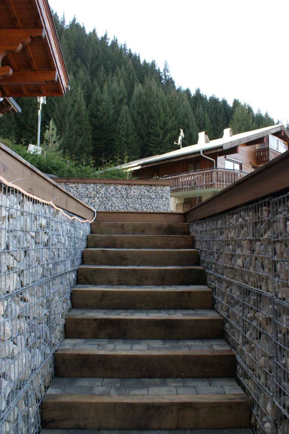 escalier et muret